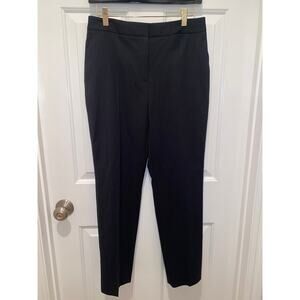 ARGENT Straight Leg Trouser  Wool Blend Black Ankle size 4